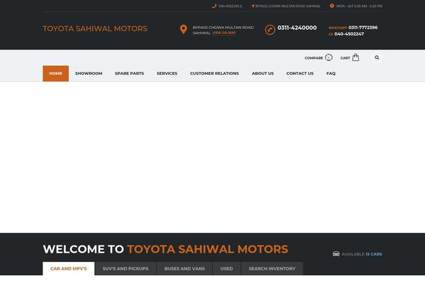 Site using Motors-wpbakery-widgets plugin