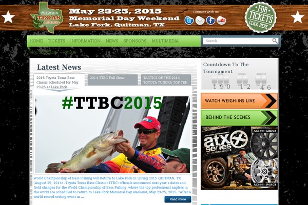 toyotatexasbassclassic.com site used Sybasematchplay