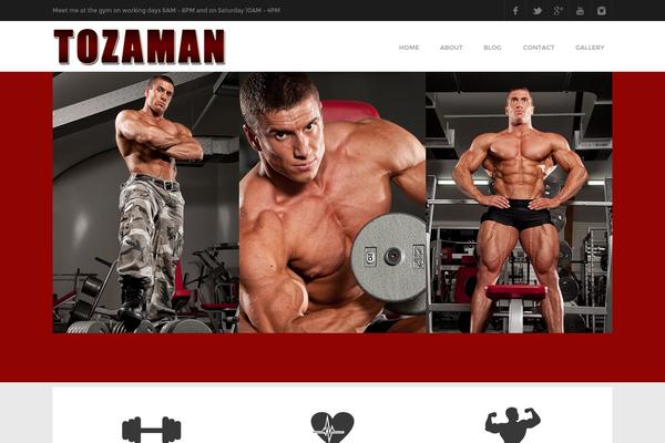 Fitness theme site design template sample