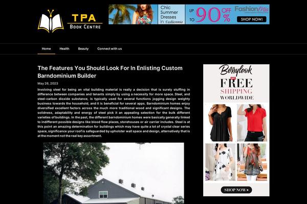 Feather Magazine theme site design template sample