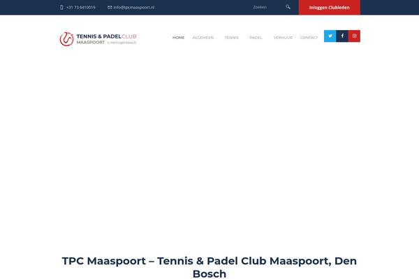 Tennisclub theme site design template sample