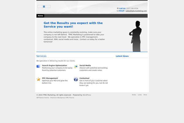 WP Remix theme site design template sample