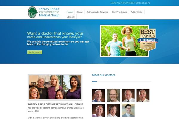 Balance theme site design template sample