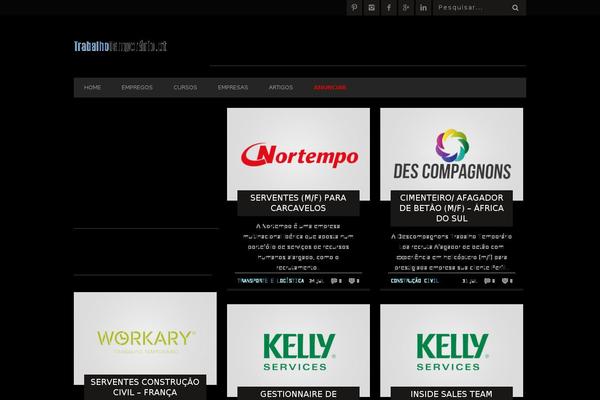 Bucket Child theme site design template sample