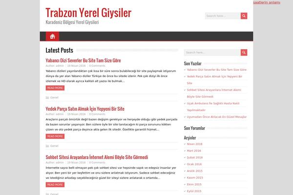 MineZine theme site design template sample