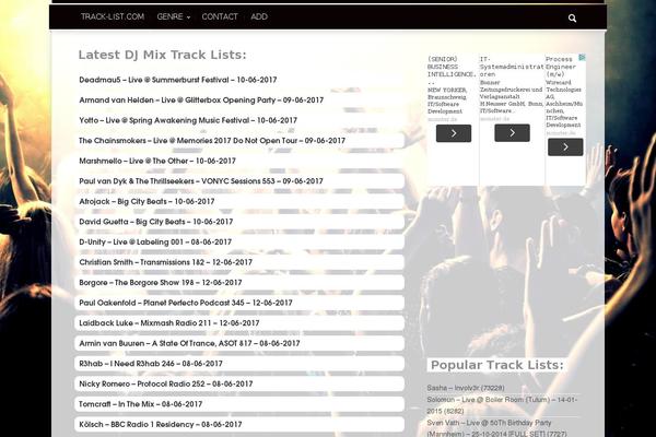 Site using Music Store plugin