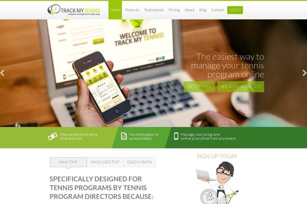 trackmytennis.com site used Tmt