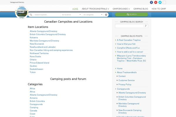 Directory theme site design template sample