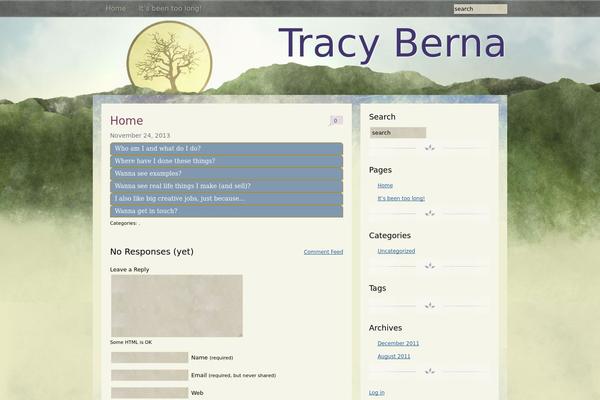 Watercolor theme site design template sample