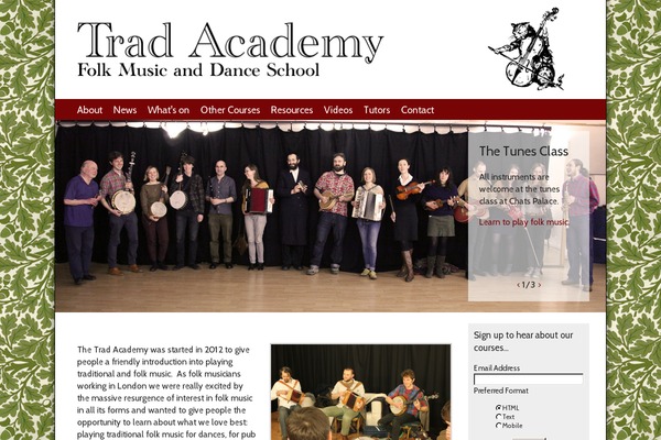 tradacademy.co.uk site used Pza