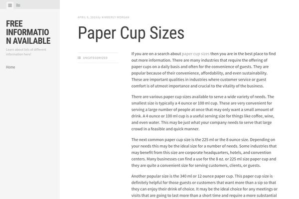 Twenty Fifteen theme site design template sample