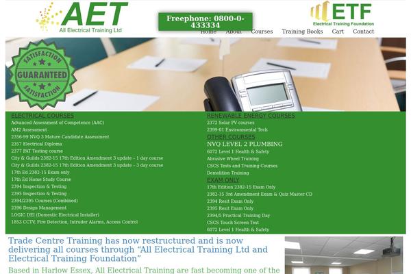 tradecentretraining.com site used Aet