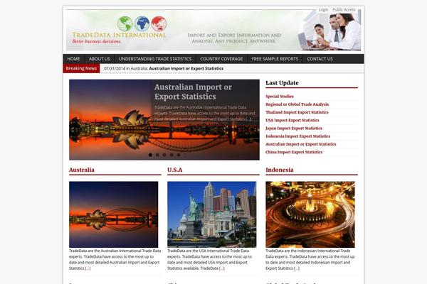 MH Magazine theme site design template sample