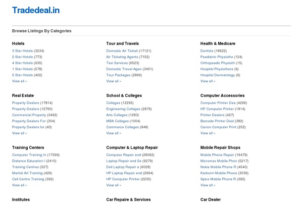 trade theme websites examples