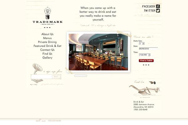Trademark theme site design template sample