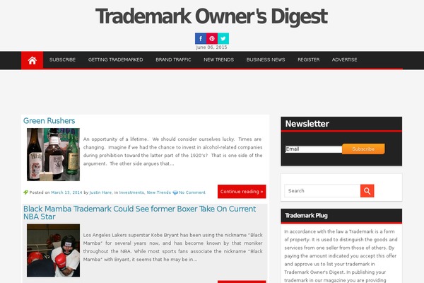 Magazine Style theme site design template sample