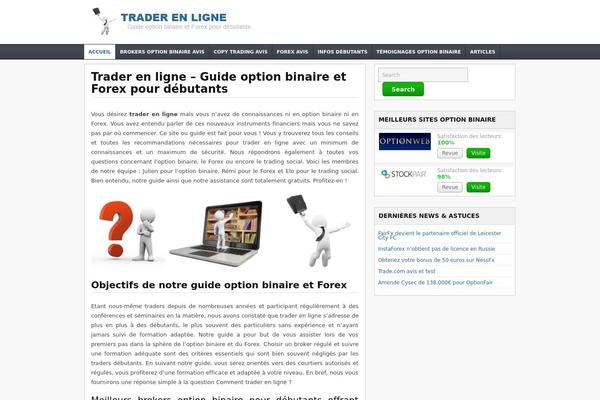 Tradingtheme theme site design template sample