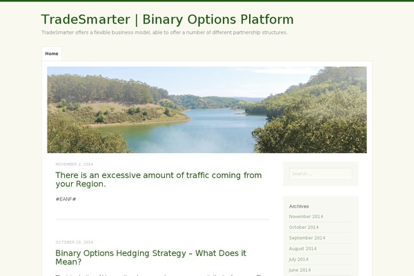 Misty Lake theme site design template sample