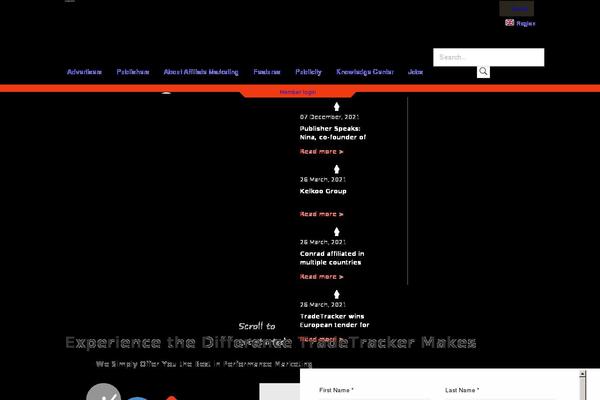 tradetracker.com site used Tradetracker