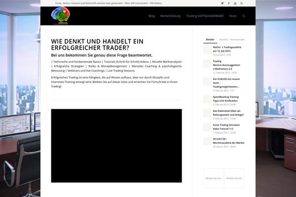 Enfold theme site design template sample
