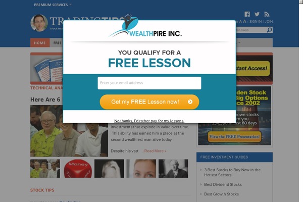 Site using Testimonials Slider plugin