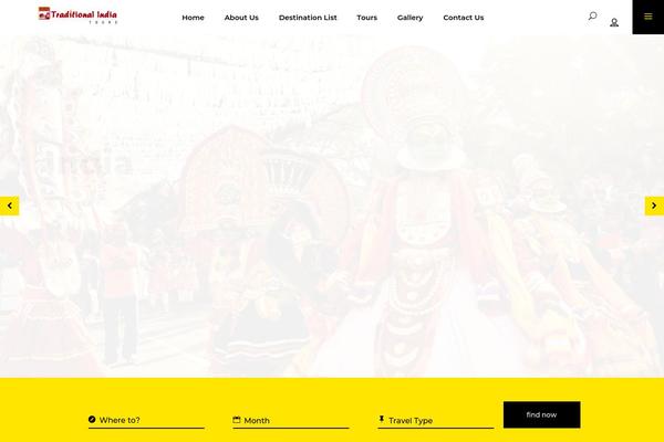 Getaway theme site design template sample