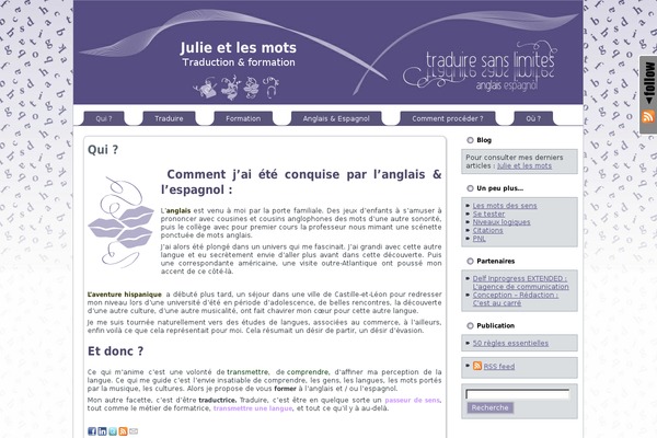Julie4 theme websites examples