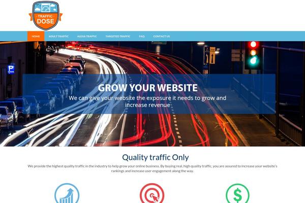 Site using Parallax Scroll plugin