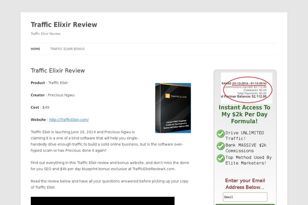 Site using Exitsplash plugin