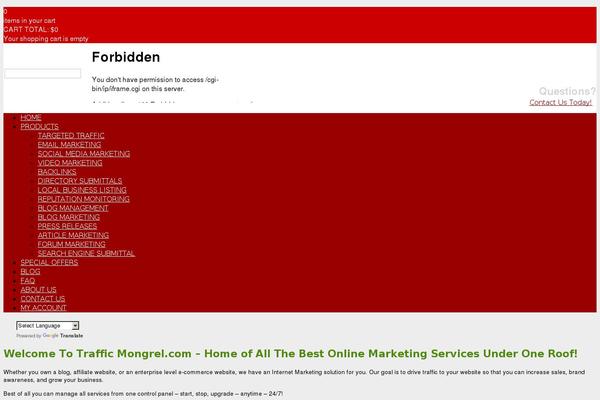 trafficmongrel.com site used Mc2