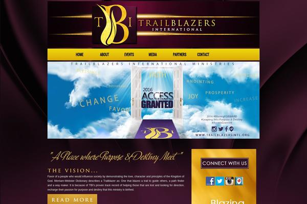 Blender theme site design template sample