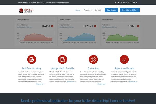 U Design Child theme site design template sample