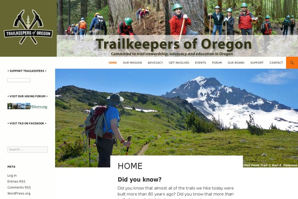Site using Cool Timeline plugin