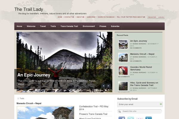 Journey theme site design template sample