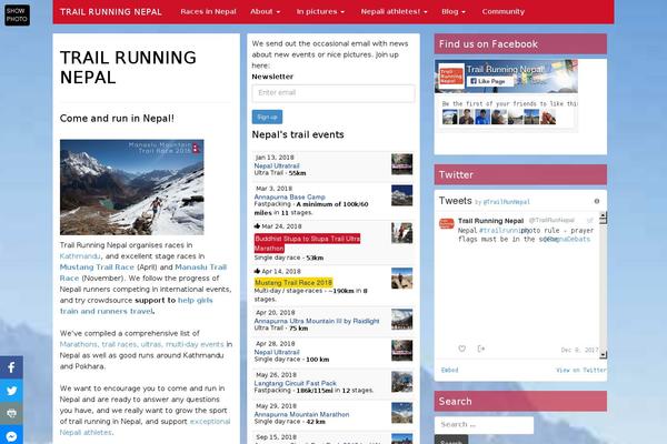 Site using Flickr Justified Gallery plugin