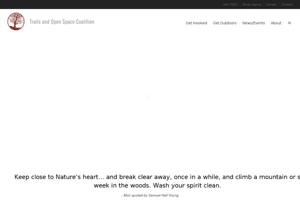 trailsandopenspaces.org site used Tosc