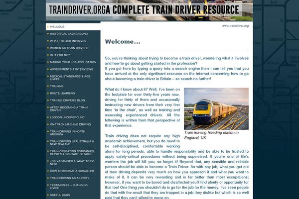 traindriver.org site used Traindriver