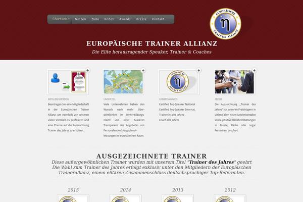 Feather theme site design template sample