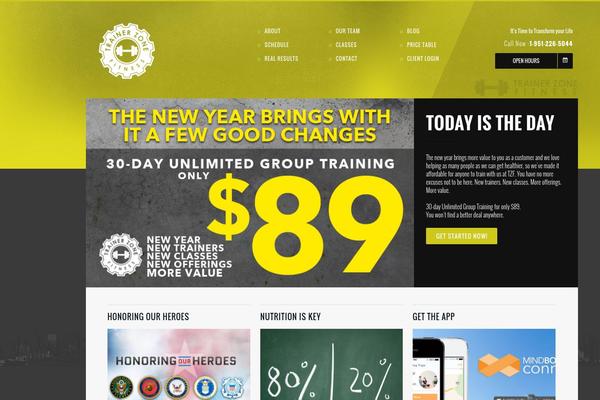 Gymguide theme site design template sample