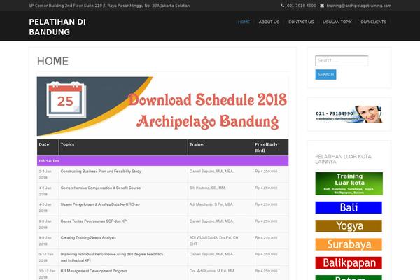 Modality theme site design template sample