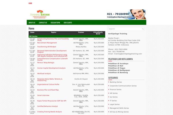 trainingbatam.com site used Prominent