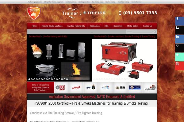 Smoke theme site design template sample