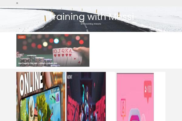 trainingwithmessi.com site used Intenso