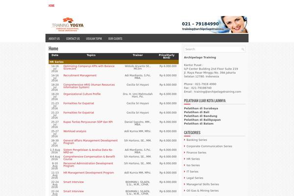 Prominent theme site design template sample