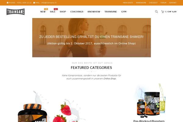 Storefront Child theme site design template sample