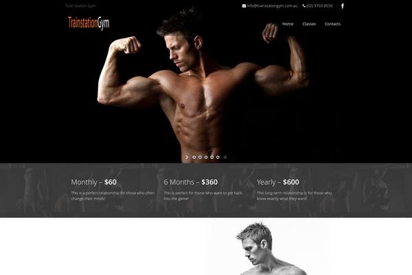 Fitness GYM theme site design template sample