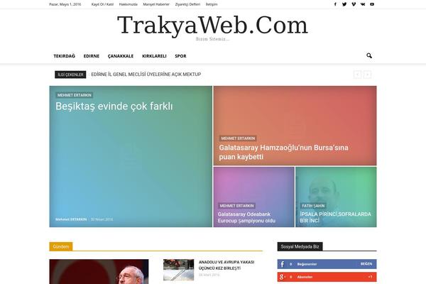 trakyaweb.com site used Haberv8
