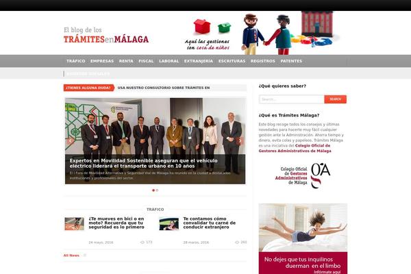 Business News theme site design template sample