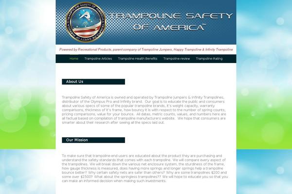 trampolinesafetyofamerica.com site used Tramponline
