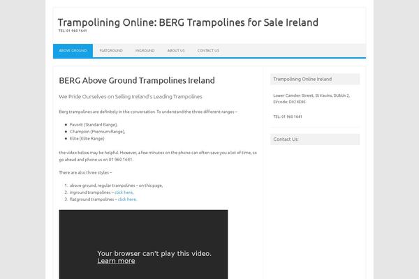 Iconic One theme site design template sample